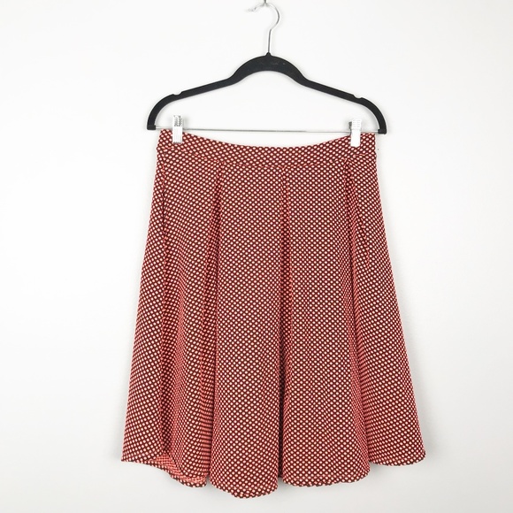 LuLaRoe Dresses & Skirts - LulaRoe | Madison Black Orange Polka Dot Skirt